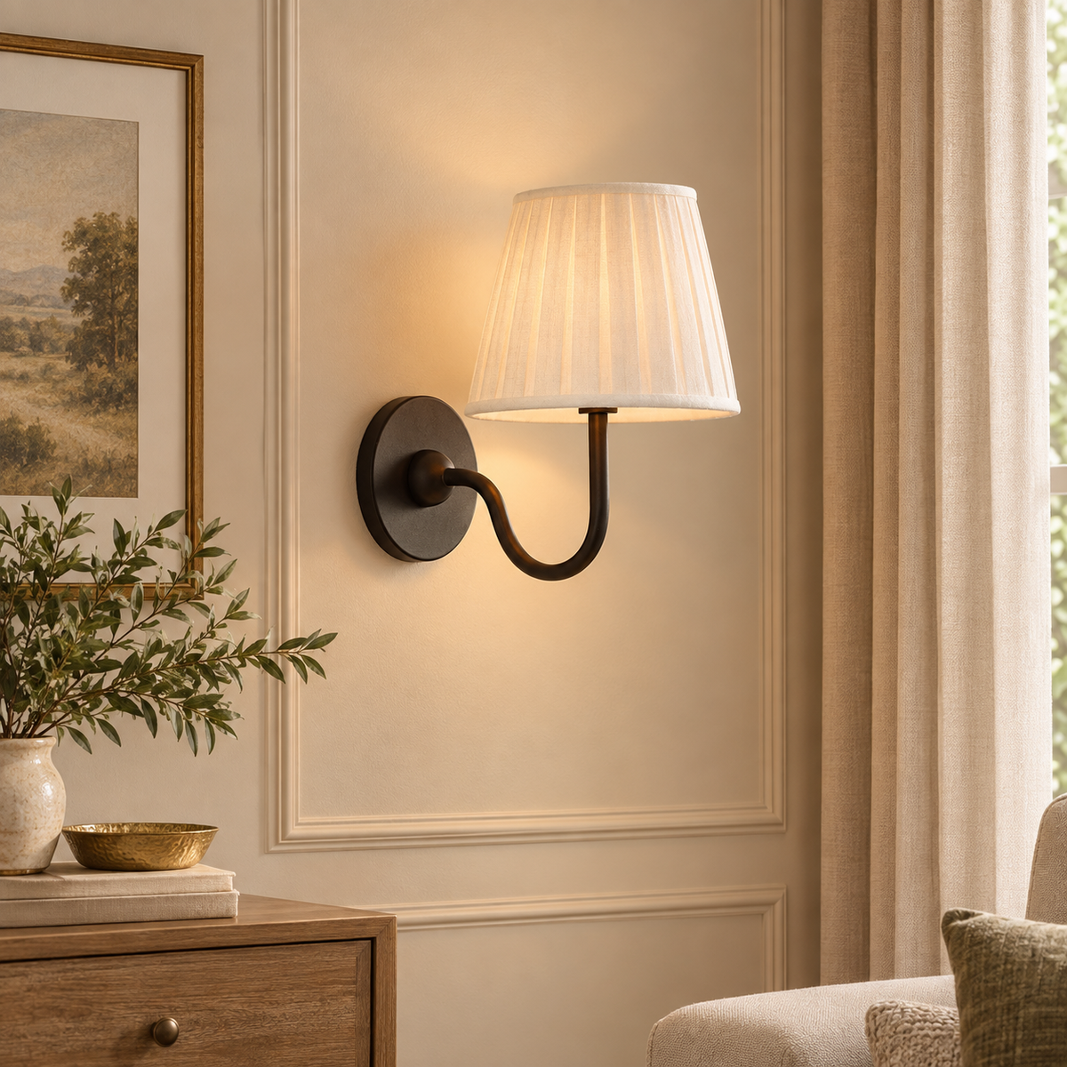 Baylor Pleated Shade Sconce