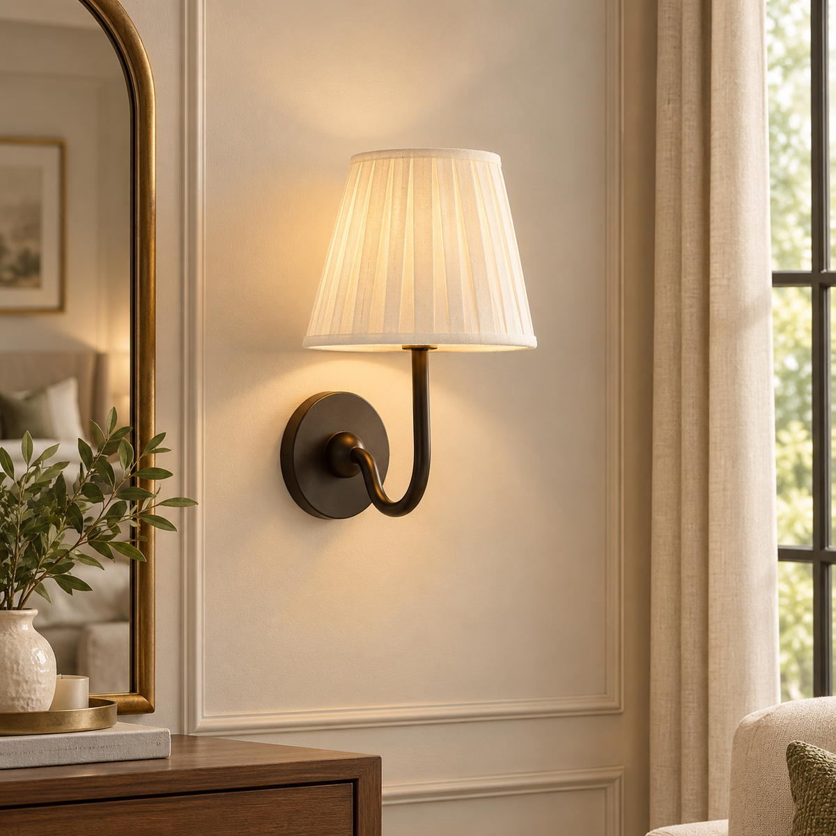 Baylor Pleated Shade Sconce