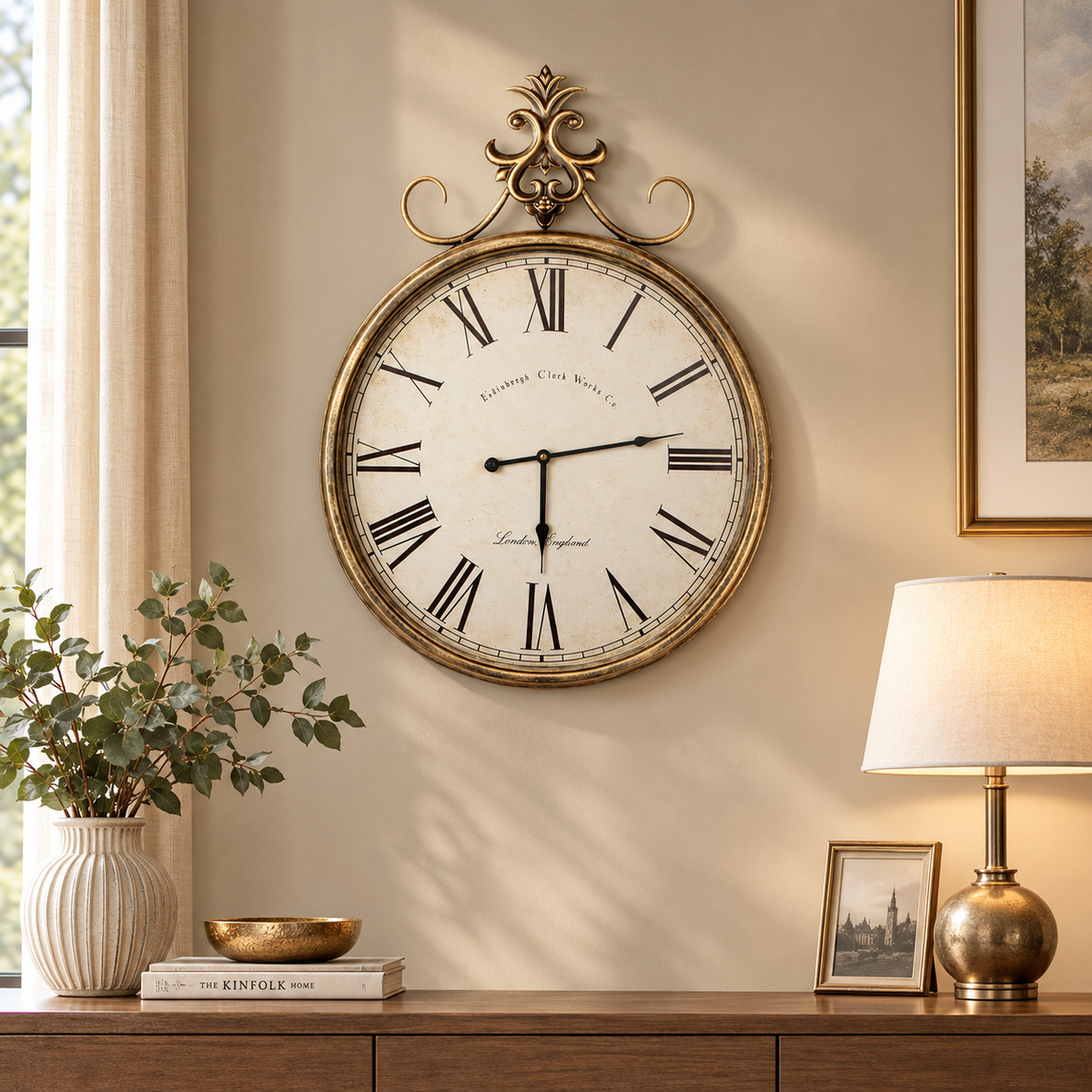 Beshore Decorative Metal Wall Clock