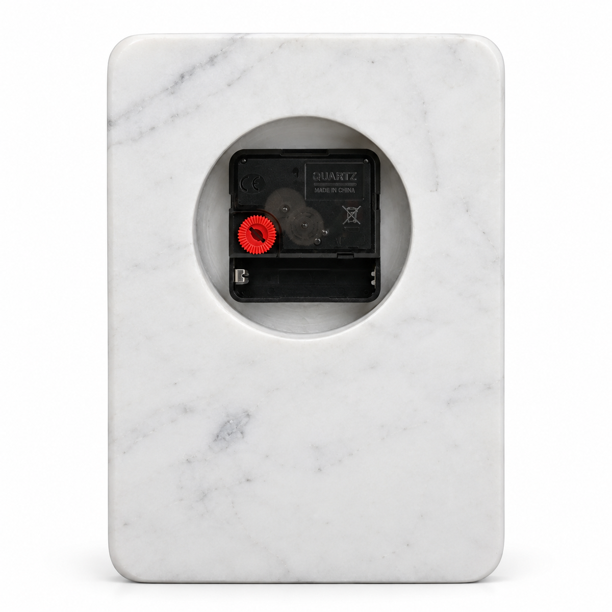 Aparicio Marble Tabletop Clock with Brass Hands