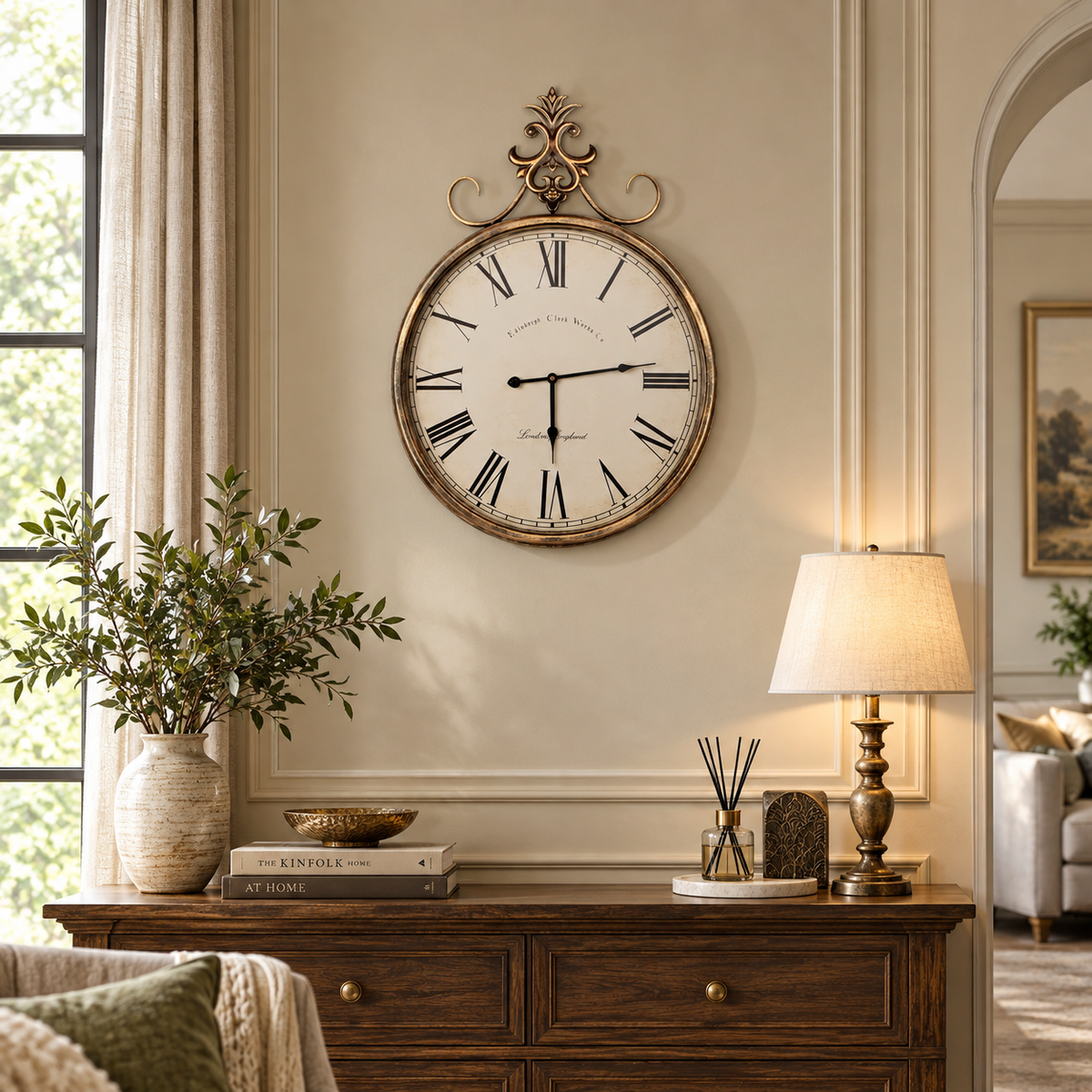 Beshore Decorative Metal Wall Clock