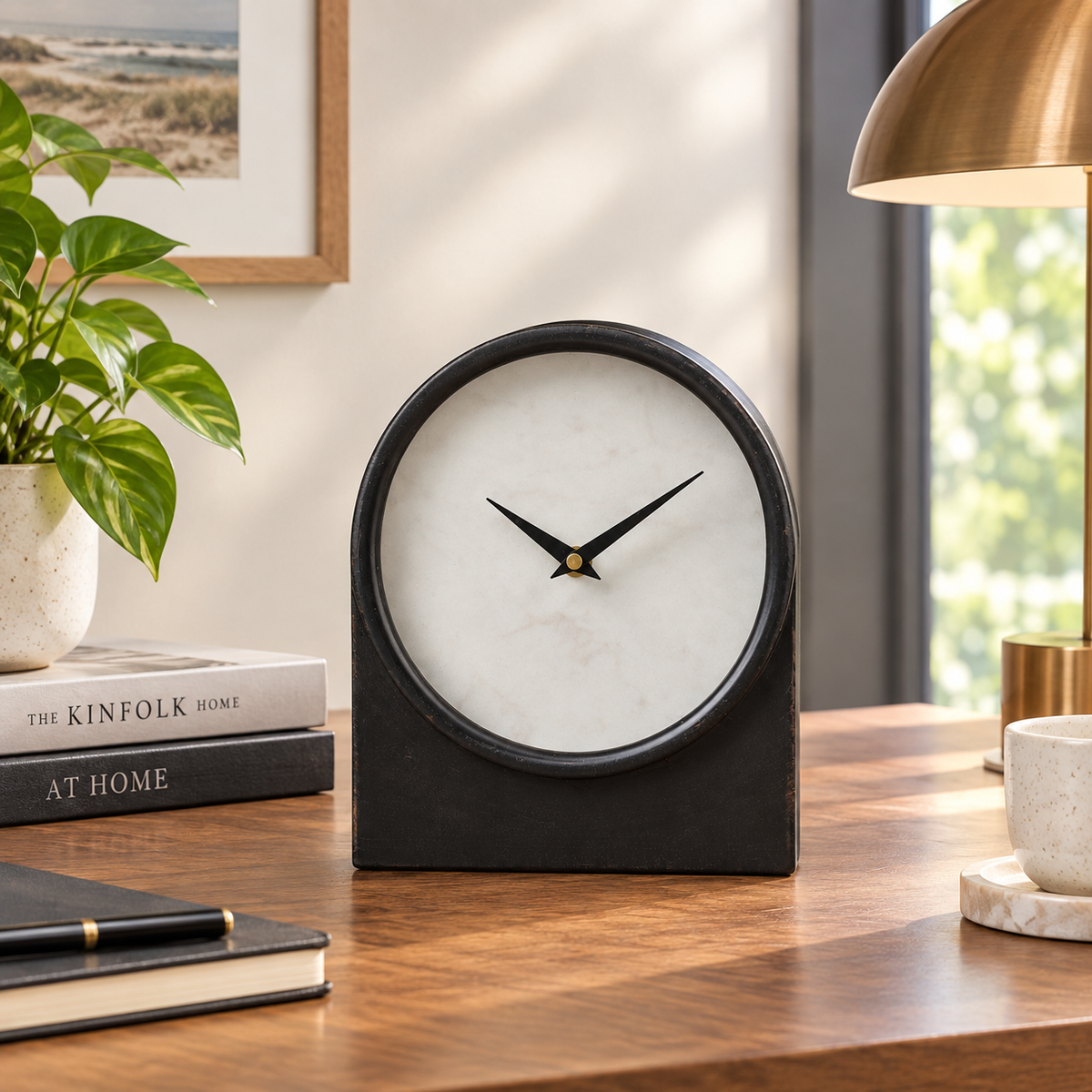 Jonah Table Clock - Black