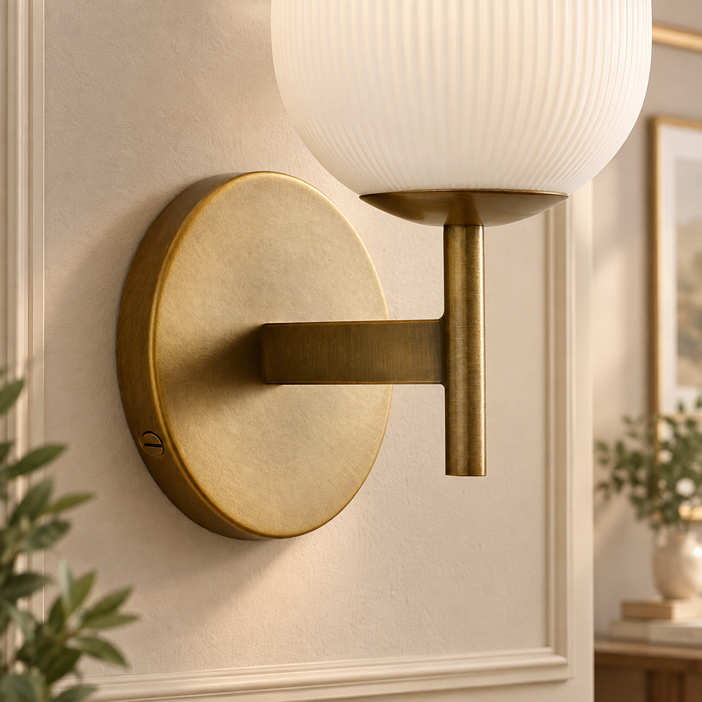 Cooper Milk Glass Single Sconce
